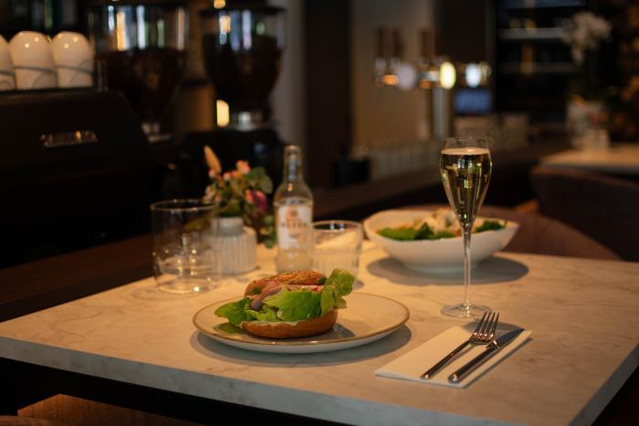 Lunch gerechten op tafel